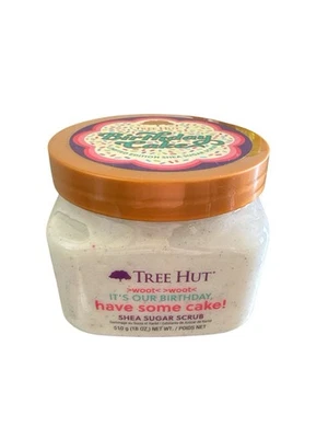 Exfoliante Tree Hut Birthday Cake Edición Limitada Azúcar de Karité 18oz Nuevo Foto 1 de 2