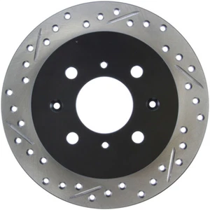 StopTech 127.40017R Rear Right Drilled Brake Disc Rotor for 1992-00 Honda Civic - Picture 1 of 9