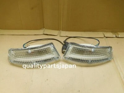 Front Corner Lights For Nissan 240Z S30Z 260Z DATSUN Indicator Lamps Clear Pair - Image 1 of 4