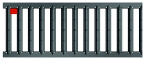 (54,99€/1Stk) ACO Self® Stegrost 500mm Anthrazit pulverbeschichtet Stahl verzink - Bild 1 von 1