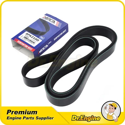 Cinturón serpentino EPDM 8PK2100 apto para Chevrolet Camaro 16-19 17-20 Cadillac CTS 6,2 L Foto 1 de 4