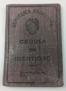 Vintage Argentina ID Card 1945 Jewish Girl Rosario WWII Era Judaica - Picture 1 of 5