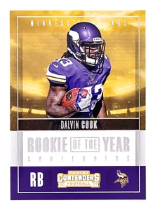 2017 Panini Contenders Rookie Of The Year Dalvin Cook RC Minnesota Vikings - Bild 1 von 2