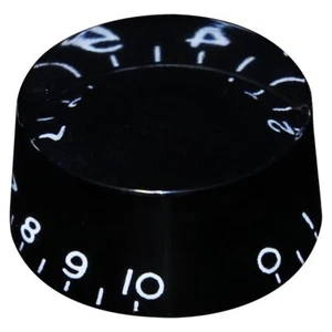 Hosco KB-110I Potentiometerknauf, schwarz, gedruckte Zahlen - Bild 1 von 1