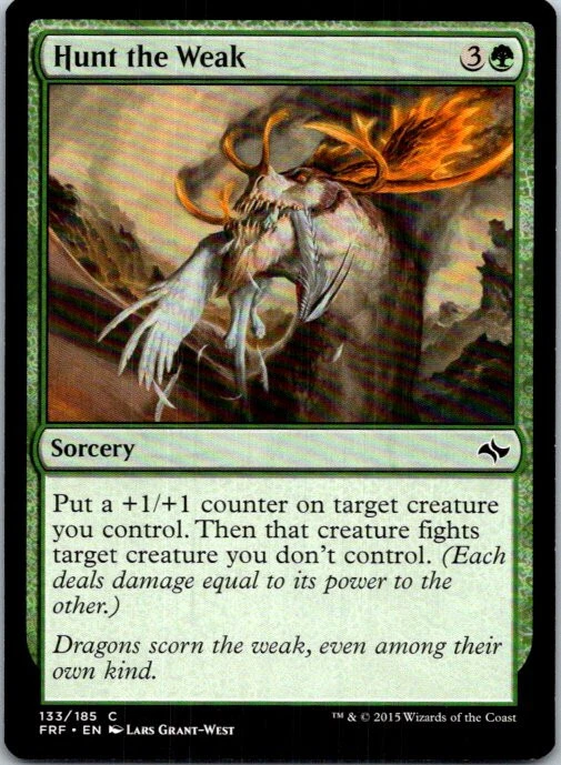 Hunt The Weak Magic The Gathering Fate Reforged Light Play - Image 1 of 1