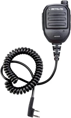 Retevis HK008 Amplified Deluxe Shoulder Speaker Microphone "K" Connection - Image 1 of 4