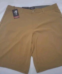 Chaps Shorts Mens 36 x 10.5 Burlwood Brown Performance Stretch Regular NWT - Picture 1 of 9