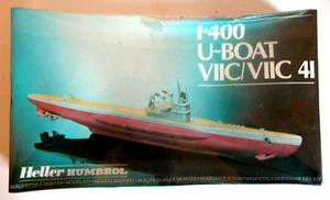 KIT HELLER-HUMBROL SOUS-MARIN U-BOAT VII-C 1/400è COMPLET BOITE 20x12 cm - Imagen 1 de 4
