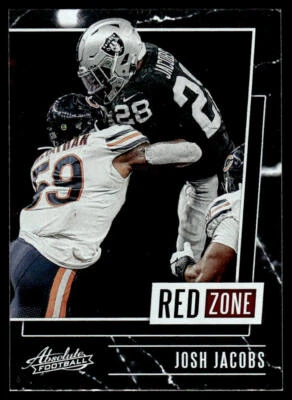 2020 Panini Absolute Red Zone #RZ-JJ Josh Jacobs - Image 1 of 2