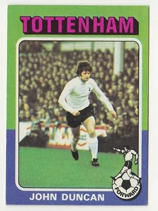 Topps Football Red & Grey Back 1975 #186 Tottenham Hotspur - John Duncan VG Cond - Picture 1 of 2