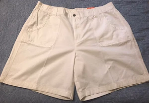 Karen Scott Sz 16/18W 100% White Cotton Shorts Metal Zip 4 Pockets - NEW W/TAG - Picture 1 of 12