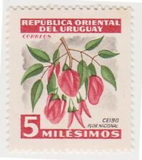 (UG-293) 1954 Uruguay 5M Celibo flower MH