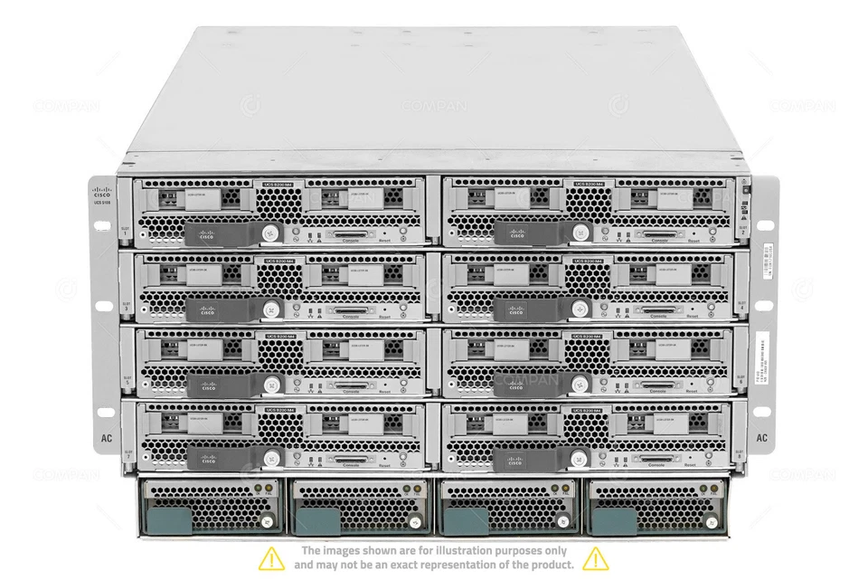 CISCO UCS 5108 8x UCS B200 M4 16x Xeon E5-2697A V4 2TB RAM 16x 300GB Rails - Image 1 of 4