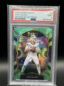 2020 Panini Select Josh Allen Concourse Dragon Scale Prizm #’d/67 PSA 9 - Bild 1 von 2
