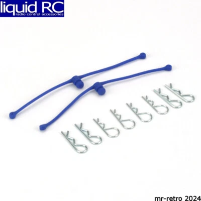 DU-BRO 2249 Blue Body Clips 25.4mm long 1.3mm wire (8) - Image 1 of 3
