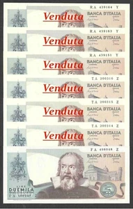 Italy Lire 2000 x una FDS ass G. GALILEI Azzurina Decr. 24-10-1983 !!! - Picture 1 of 4