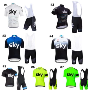 Men's Cycling Kit Short Sleeve Jersey Padded Shorts Kit Pro Cycling Team Kits - Picture 1 of 15