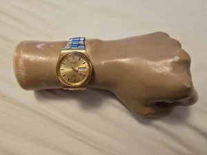 Vintage Seiko 6309-8159 Gold Plated Day/Date Automatic Men's Watch - Picture 1 of 9
