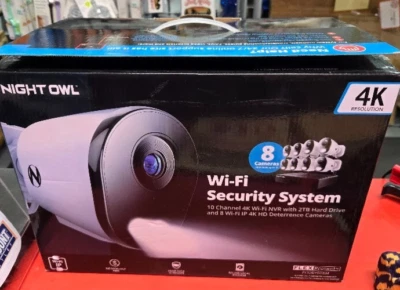 Night Owl 10 Channel 4K Wi-Fi NVR Security System – 8 Cameras, 2TB HDD CL-BT8WN2 - Image 1 of 4