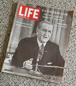Australia Life Magazine, April 1968, LBJ, Robert Kennedy, Martin Luther King - Picture 1 of 4