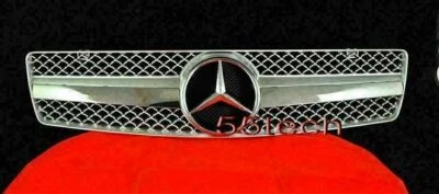 Mercedes R129 SL320 SL500 Grille Grill 1990 1999 1 Fin Silver Benz 500SL 600SL Foto 1 de 4
