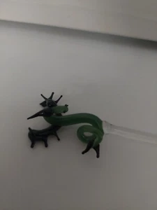 Dragon Art Glass Swizzle Stick - Picture 1 of 5
