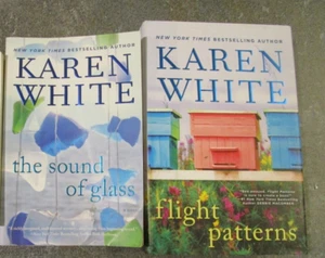 Lot 2 KAREN WHITE The Sound of Glass,  Flight Patterns (HC - Picture 1 of 2