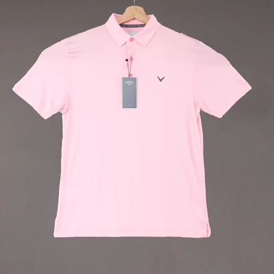 Camisas de golf Callaway para hombre polo rendimiento elástico rosa caramelo Opti Dri talla nuevas con etiquetas Foto 1 de 4