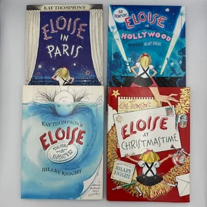 LOT of 4 Eloise Books by Kay Thompson. HC - Paris, Hollywood, Bawth, Christmas - Picture 1 of 19
