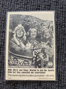 Fleer Three Stooges #60 1966 vintage no deportivo - Imagen 1 de 2