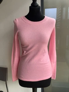 J Crew Damen rosa italienischer 100 % Kaschmir Langarm Rundhals Pullover XS - Bild 1 von 9