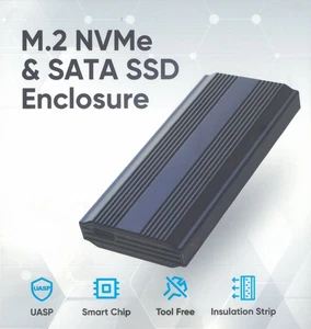 Externe Box SSD M.2 Nvme SATA USB 3.2 2230 2242 2260 2280 - Bild 1 von 1