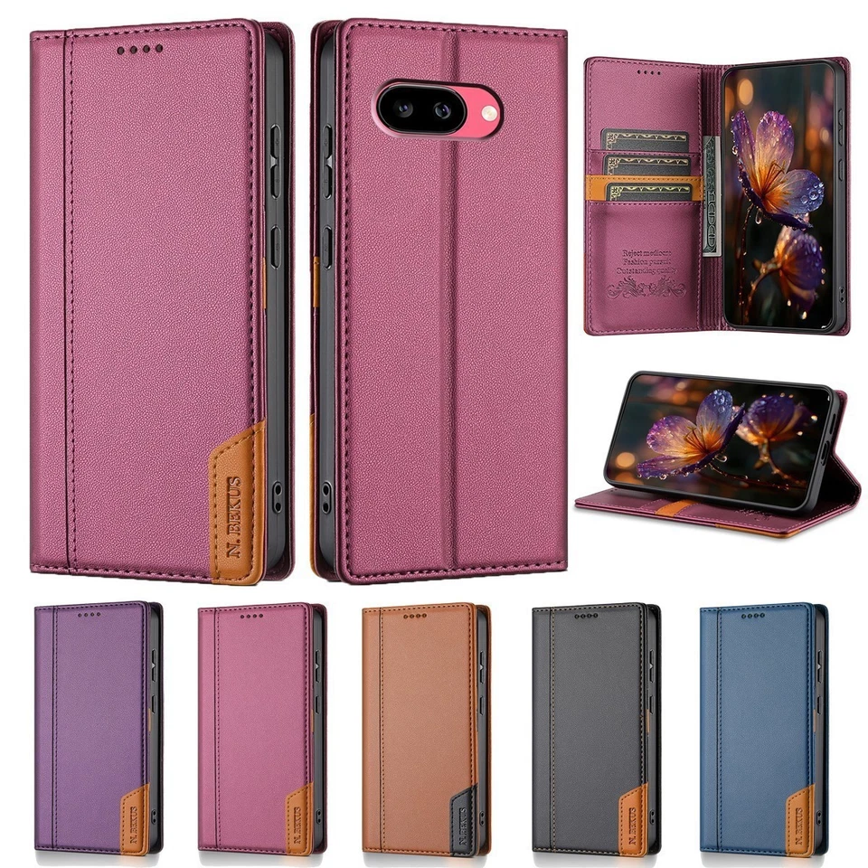 For Google Pixel 10Pro XL 10Pro 9A 9Pro 8a Wallet Case Leather Card Flip Cover - Image 1 of 4