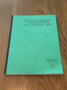 Doniphan County Kansas Births 1898 - 1910 - Vintage Rare - Imagen 1 de 8