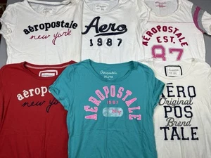 Vintage Y2K 2000s Aeropostale Embroidered Short Sleeve T Shirt Tees Size XL Lot6 - Bild 1 von 12