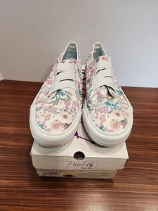 Blowfish Borell Damenschuhe Turnschuhe Größe 10 Tropic Let It Be Blumenmuster Canvas - Bild 1 von 9