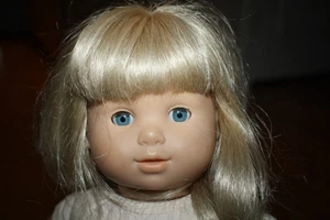 American Girl Bitty Baby 2014 Medium length Blonde Hair and Blue Eyes - Picture 1 of 4