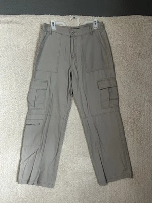 Aeropostale Pants Womens M Tan Utility Straight Leg Cargo Elastic Waist - Image 1 of 4