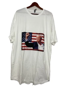 Trump President America Men's XXL White Tshirt American Tee Cotton Next Level - Picture 1 of 5