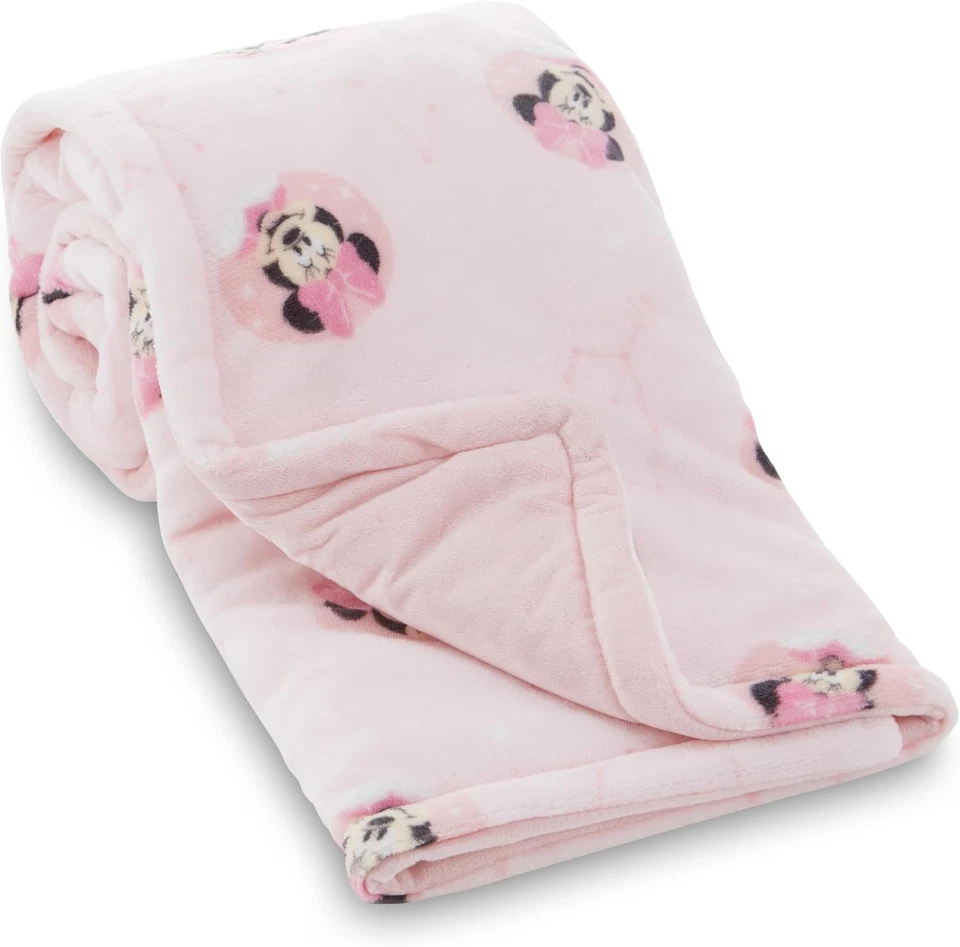 Maus, Minnie Mouse, Winnie The Pooh, Lilo und Stitch 2-lagige Babydecke – - Bild 1 von 4