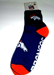 DENVER BRONCOS NFL QUARTER Socks Size Large BY TEAM APPAREL - Picture 1 of 3