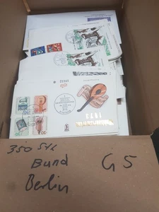 Belegefundgrube 350 FDCS Ersttagsbriefe Briefe Belege Bund BRD Berlin G5 - Picture 1 of 6