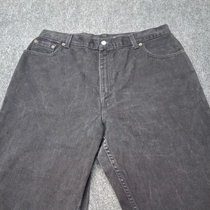Levi 550 Jeans Men 40x30 Black Relaxed Fit Tapered Leg Casual Workwear Pants - Picture 1 of 13