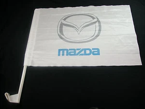 Last stock Mazda EZ Car Flags Car Window mounted clip on Mazda Closeout - Picture 1 of 3