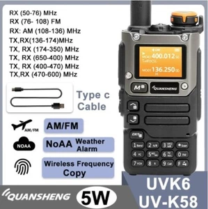 Walkie Talkie Quansheng UV-K6/ UV-K5(8) Radio bidirezionale 50-600MHz FULLBAND - Foto 1 di 9