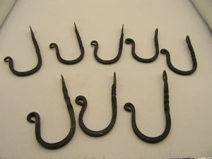 Black Smith 8 Twisted Hooks ''Hand Made'' - Picture 1 of 5