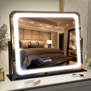 Vanity Mirror with Lights 22"X19",Led Lighted Makeup Mirror,Large Makeup Mirror  - Picture 1 of 7