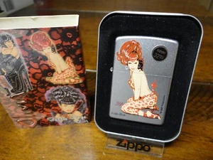 BETTIE PAGE OLIVIA DE BERARDINIS SHE DEVIL PINUP GIRL ZIPPO LIGHTER MINT 2005 - Picture 1 of 3