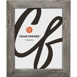 Bauhaus 125, Grey Barn Wood Rustic Picture Frame, Uncommon Sizes 4x9 - 17x33 - Picture 1 of 7