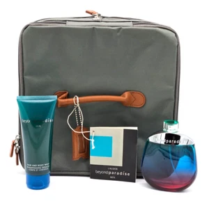 VINTAGE Beyond Paradise for Men by Lauder Set 3.4oz Spray + 3.4oz Wash + Bag - Picture 1 of 11